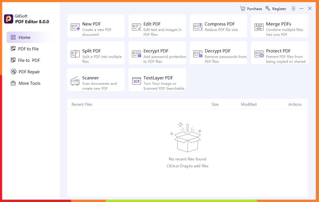 PDF Editor main workspace for document editing
