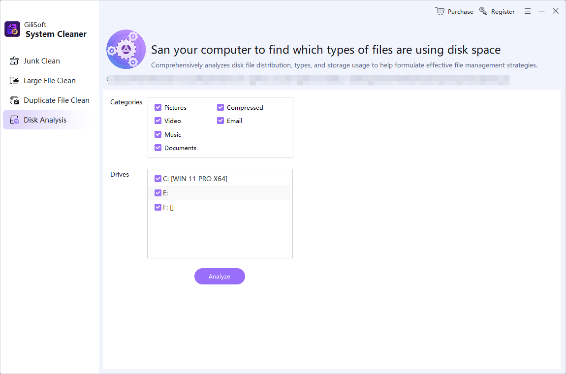 Analyze Windows disk usage with Total Repair