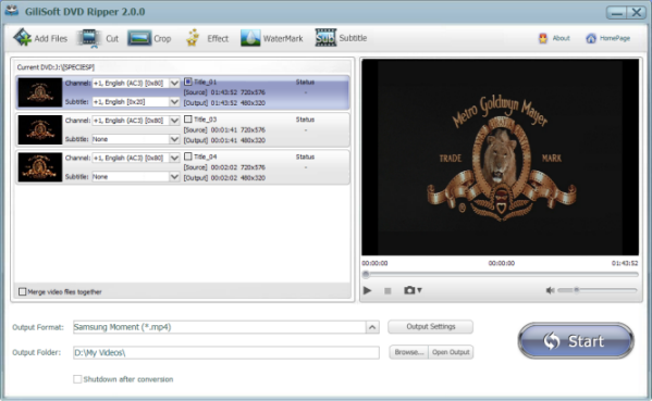 GiliSoft Video Cutter software